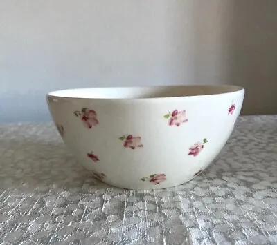 Buy Laura Ashley Cereal/dessert Bowl White With Pink Flowers- Replacement, Spare • 7.99£