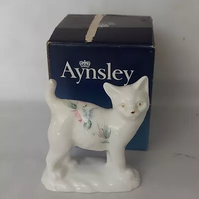 Buy Rare Aynsley Sweetheart Bone China Cat On Base Figure Ornament Animal • 14.95£