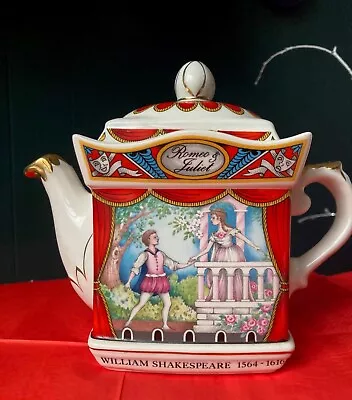 Buy Vintage Sadler Shakespeare Themed 'ROMEO & JULIET' Porcelain Teapot • 18.50£
