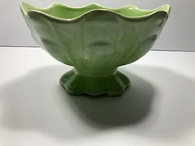 Buy 40s-60s Vintage Green Footed Planter • 17.07£
