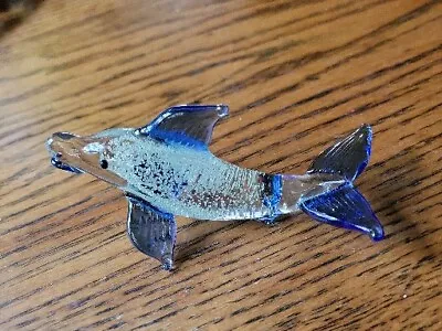 Buy Blue Clear Glass Fish 3 1/2  Glow In The Dark  • 16.10£