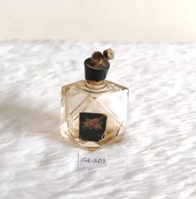Buy Vintage Clear Cut Glass Perfume Bottle Decorative Collectible Old GL501 • 116.09£