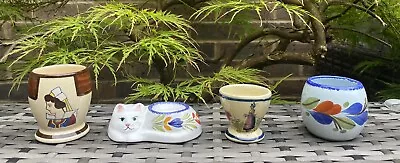 Buy Vintage Collection Of HB Quimper French Potter Egg Cups Collectable • 19.99£