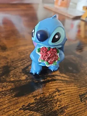 Buy Disney Stitch Figure With Roses Only Displayed Great Condition  • 6.50£