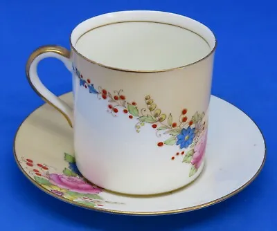 Buy Rosalee Royal Doulton Blush Ware Vintage Art Deco Antique Coffee Cup Saucer Duo • 45£