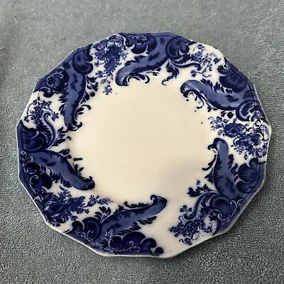 Buy 7” FLOW BLUE ARGYLE PLate By GRINDLEY POTTERY ENGLAND CIRCA 1896. NEAR MINT • 19.18£