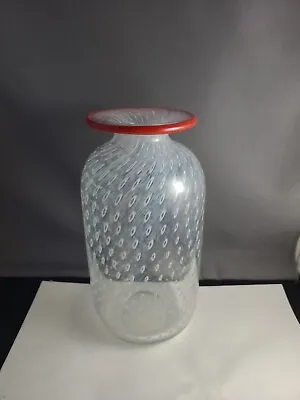 Buy Bertil Vallien Signed Vase For Kosta Boda Translucent Opaque Controlled Bubbles • 199.57£