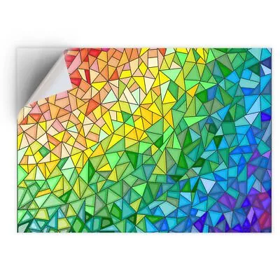 Buy 1 X Vinyl Sticker A5 - Rainbow Stained Glass Art  #3023 • 3.99£