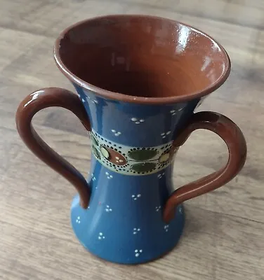 Buy Aller Vale Coloured Slipware 3 Handled Pottery Vase 15cm High Marked C.1900 • 35£
