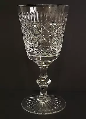 Buy Vintage Edinburgh Crystal  Royal Scot  Cut Wine Goblet Glass 151mm Tall Signed • 23.99£