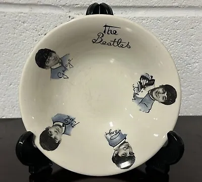 Buy 1960s Beatles Ceramic Bowl With Heads Of Each Of The Beatles, Washington Pottery • 55£