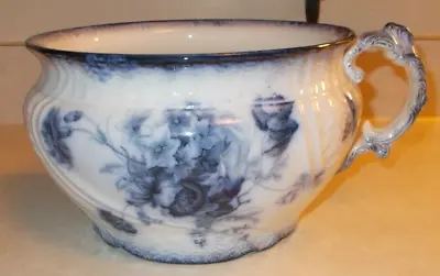 Buy Antique John Maddock And Sons Beautiful Blue Floral Raised Pattern Chamber Pot • 44.66£
