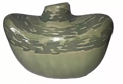 Buy Korean Green Celadon Vase Landscape Glaze Signed  Two Tone • 33.70£