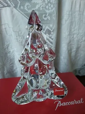Buy BACCARAT Crystal Clear Glass Christmas Tree Figurine Interior With Original Box • 213.68£