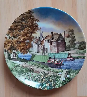Buy Royal Worcester Romance Of The Waterways Plate 'Journey's End' By Roger Kent • 5£