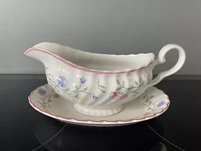 Buy Johnson Brothers  Summer Chintz  Floral Pattern Gravy/Sauce Boat & Underplate • 10£