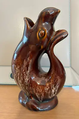 Buy Kernewek Pottery Cornwall Treacle Seal/fish Gurgle Glug Jug Vase 18cm Gluggle • 13.75£