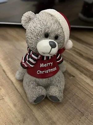 Buy Pottery Christmas Teddy Bear  • 1.50£