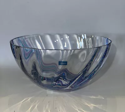 Buy Caithness Glass Bowl Purple And Blue Striped 7” Wide Scotland • 30.24£