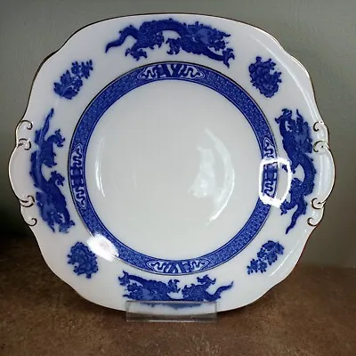 Buy Antique, 1920s, Cauldon, Blue Dragon Pattern Cake Or Sandwich Plate  • 5.95£