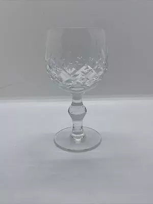 Buy Crystal Cut Wine Glasses Faceted Stems Used Condition Inches High • 5£