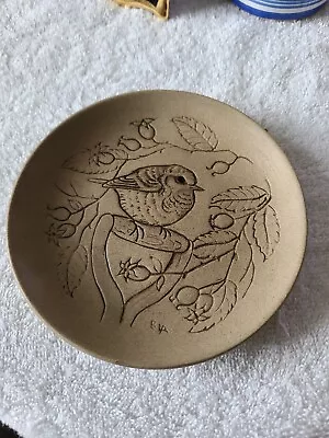 Buy Vintage Poole Pottery Bird Plate Made In England | Home Decor Pottery Bird Plate • 8£