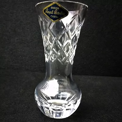 Buy Vintage Crystal Bud Vase Royal Brierley Labelled & Signed . Lovely Item! • 5.99£