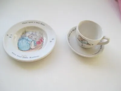 Buy Wedgwood Peter Rabbit Miniature  Cup, Saucer, Plate Trio • 6£