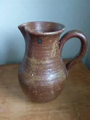 Buy Vintage Hand Thrown Brown Pottery Jug. Used • 19.99£