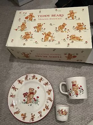 Buy Mason’s Teddy Bears China Set Plate, Cup And Egg Cup • 12£