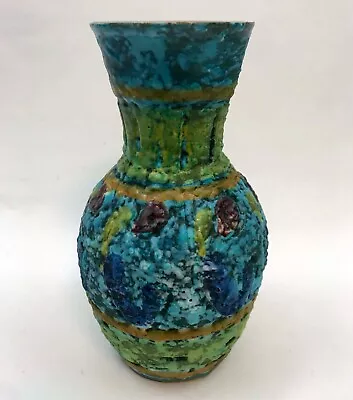 Buy Raymor Bitossi Lava Glazed Vase Italy Midcentury Modern • 56.75£