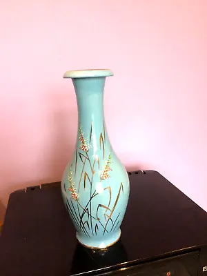 Buy Beswick Ware  11  Vase Pale Blue With Gold Trim And Decoration  No 1657 Vgc  • 19.99£