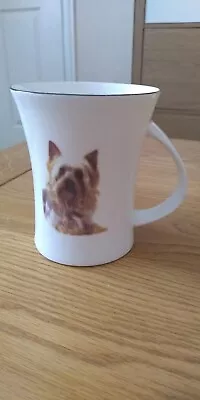 Buy Woolbro Fine Bone China Hand Painted Yorkshire Terrier Mug • 7.99£