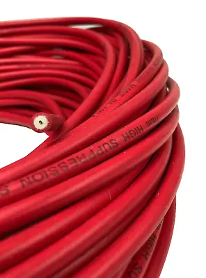 Buy 8mm HT Ignition Lead Cable (2 Metres Long) - Carbon Core Red Silicone Lead • 11.99£