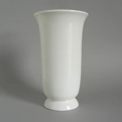 Buy Poole Pottery Magnolia White 8  Trumpet Vase Tulip Shape  Midcentury C95 C84 C65 • 27.95£
