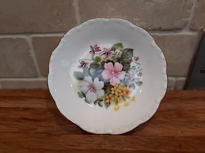 Buy Vintage Royal Grafton Fine Bone China Country Flowers Pin Dish 10cm Pretty Flora • 5.49£