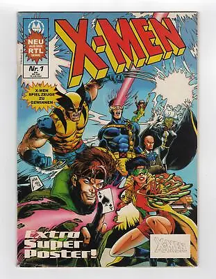 Buy 1991 Marvel X-men #1 Complete With Poster Key Grail Rare Marvel Uk German • 240.12£
