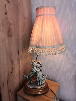 Buy Large Capodimonte Figurine Table Lamp Of Boy & Girl (by G. Armani) • 25£