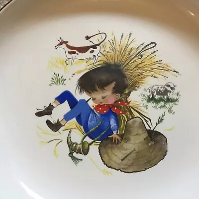 Buy Hornsea Pottery Small Souvenir Plate Boy On Haystack • 7.99£