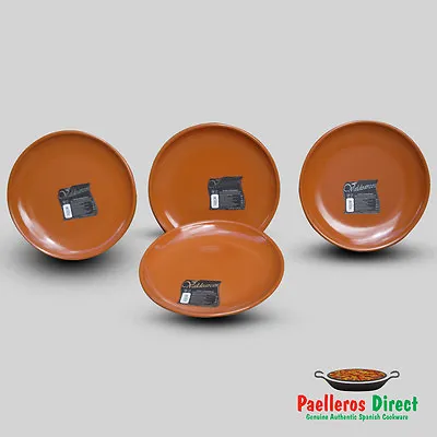 Buy Set Of 4 Authentic Spanish Terracotta Plates - 29cm Diameter • 29.99£