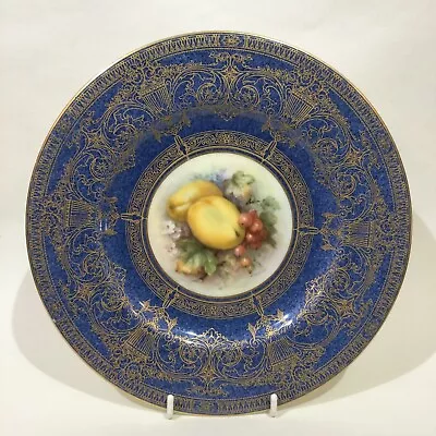 Buy Royal Worcester Fruit Hand Painted Cabinet Plate By R Sebright - Damaged • 26£