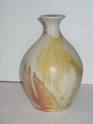 Buy Wood Fired Studio Pottery Vase W Wood Ash Glaze, Marked, Randy Johnston Style • 28.84£