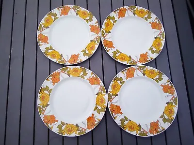 Buy 4 X Rare Vintage MIDWINTER TANGO DINNER PLATES By Eve Midwinter * 10.5  Dia *VGC • 45£