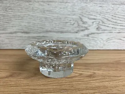 Buy Beautiful Lead Crystal Cut Glass Candlestick Holder  • 4.99£