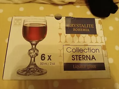 Buy Liqueur Glasses, Box Of 6, Bohemia Crystal • 10£