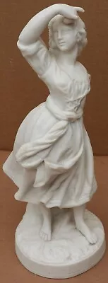 Buy Large Old Parianware Lady Figure To Display Or Restore • 1£