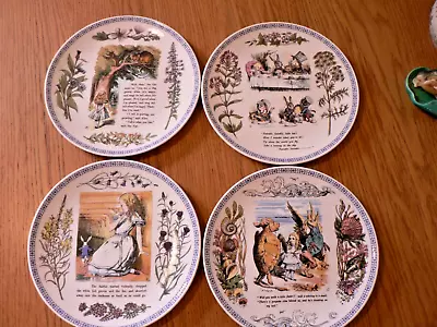 Buy 4 Rare Minton   Alice In Wonderland  Collectors Plates. 8.25 . Complete Set • 39.99£