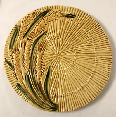 Buy French Vintage VALLAURIS Ceramic Pottery Corn Design Charger/Platter/Bread Plate • 10£