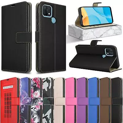Buy For Oppo A15 Case Leather Wallet Book Magnetic Flip Folio Stand Slim Phone Cover • 4.95£