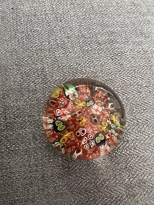 Buy Multi Colour Vintage Glass Paper Weight Collectable • 10£